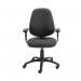 First High Back Posture Chair with Adjustable Arms 640x640x990-1160mm Charcoal KF839326 KF839326