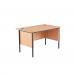 Jemini 18 Beech 1228mm Desk with Modesty Panel KF839476