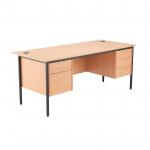 Jemini 18 Beech 1786mm Desk with 2 and 3 Drawer Pedestal KF839500 KF839500