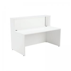 Photos - Office Desk Unit Jemini Reception  1400x800x740mm White KF839531 KF839531 