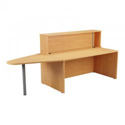 Cheap Stationery Supply of Jemini Oak 1400mm Reception Unit and Extension KF839536 KF839536 Office Statationery