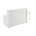 Jemini Reception Unit with Extension 1400x800x740mm White KF839537 KF839537