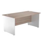 Jemini Switch Grey Oak/White 1200mm Panel End Rectangular Desk KF839553 KF839553