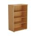 Jemini Oak 1200mm 3 Shelf Bookcase KF840134