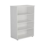 Jemini White 1200mm 1 Shelf Bookcase KF840136 KF840136