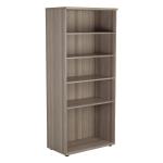 Jemini Grey Oak 1800mm 4 Shelf Bookcase (Dimensions: W800 x D450 x H1800mm) KF840148 KF840148