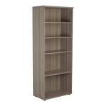Jemini Grey Oak 2000mm 4 Shelf Bookcase (Dimensions: W800 x D450 x H2000mm) KF840150 KF840150
