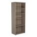 Jemini Grey Oak 2000mm 4 Shelf Bookcase (Dimensions: W800 x D450 x H2000mm) KF840150