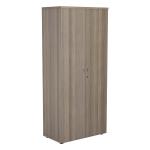 Jemini Grey Oak 1800mm 4 Shelf Cupboard (Dimensions: W800 x D450 x H1800mm) KF840154 KF840154