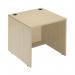 Jemini Reception Modular Straight Desk Unit 800x800x740mm Maple KF840166 KF840166