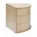 Jemini Reception Modular Corner Desk Unit 800x800x740mm Maple RADIUSKOSEMMA KF840169