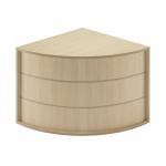 Jemini Reception Modular Corner Desk Unit 800x800x740mm Maple KF840169 KF840169