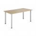 Jemini Rectangular Meeting Table 1200x800x730mm Maple KF840180 KF840180