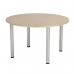 Jemini Circular Meeting Table 1200x1200x730mm Maple KF840183 KF840183