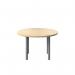 Jemini Circular Meeting Table 1200x1200x730mm Maple KF840183 KF840183