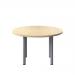 Jemini Circular Meeting Table 1200x1200x730mm Maple KF840183 KF840183