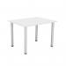 Jemini Rectangular Meeting Table 1200x800x730mm White KF840185 KF840185