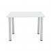 Jemini Rectangular Meeting Table 1200x800x730mm White KF840185 KF840185