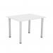 Jemini Rectangular Meeting Table 1200x800x730mm White KF840185 KF840185
