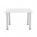 Jemini Rectangular Meeting Table 1200x800x730mm White KF840185 KF840185