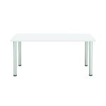 Jemini Rectangular Meeting Table 1200x800x730mm White KF840185 KF840185