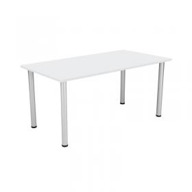 VOW Jemini Rectangular Meeting Table 1600x800x730mm White KF840186 KF840186
