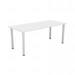 Jemini Rectangular Meeting Table 1800x800x730mm White KF840187 KF840187