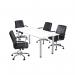 Jemini Rectangular Meeting Table 1800x800x730mm White KF840187 KF840187