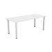 Jemini Rectangular Meeting Table 1800x800x730mm White KF840187 KF840187