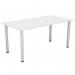 Jemini Rectangular Meeting Table 1800x800x730mm White KF840187 KF840187