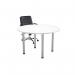 Jemini Circular Meeting Table 1200x1200x730mm White KF840188 KF840188