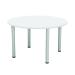 Jemini Circular Meeting Table 1200x1200x730mm White KF840188