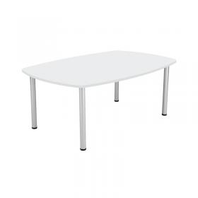VOW Jemini Boardroom Table 1800x1200x730mm White KF840189 KF840189