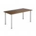Jemini Rectangular Meeting Table 1600x800x730mm Walnut KF840191 KF840191