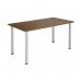 Jemini Rectangular Meeting Table 1800x800x730mm Walnut KF840192 KF840192