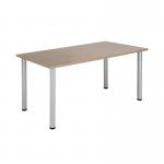 Jemini Rectangular Meeting Table 1200x800x730mm Grey Oak KF840195 KF840195