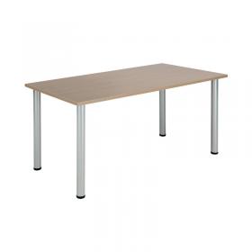 Jemini Rectangular Meeting Table 1200x800x730mm Grey Oak KF840195 KF840195