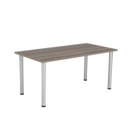 Jemini Rectangular Meeting Table 1600x800x730mm Grey Oak KF840196 KF840196