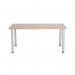 Jemini Rectangular Meeting Table 1600x800x730mm Grey Oak KF840196 KF840196