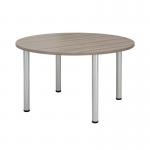 Jemini Circular Meeting Table 1200x1200x730mm Grey Oak KF840198 KF840198