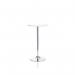 Jemini Bistro Trumpet Table Tall 600x600x1045mm White/Chrome KF840209 KF840209