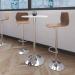 Jemini Bistro Trumpet Table Tall 600x600x1045mm White/Chrome KF840209 KF840209