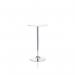 Jemini Bistro Trumpet Table Tall 600x600x1045mm WhiteChrome KF840209 KF840209