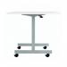 Jemini Rectangular Tilting Table 1600x700x730mm White/Silver KF846062 KF846062