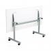 Jemini Rectangular Tilting Table 1600x700x730mm White/Silver KF846062 KF846062