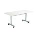 Jemini Rectangular Tilting Table 1600x700x730mm White/Silver KF846062 KF846062