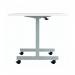 Jemini Rectangular Tilting Table 1600x800x730mm White/Silver KF846086 KF846086