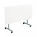Jemini Rectangular Tilting Table 1600x800x730mm WhiteSilver KF846086 KF846086