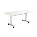 Jemini Rectangular Tilting Table 1600x800x730mm White/Silver KF846086 KF846086