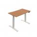 Okoform Dual Motor Sit/Stand Heated Desk 1800x800x645-1305mm Nova Oak/White KF846215 KF846215